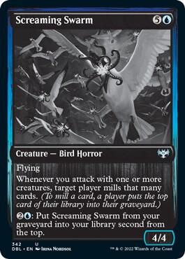 Screaming Swarm 342 card from Innistrad: Double Feature