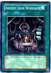 Ancient Gear Workshop SD10-EN017 card from Structure Deck: Machine Re-Volt