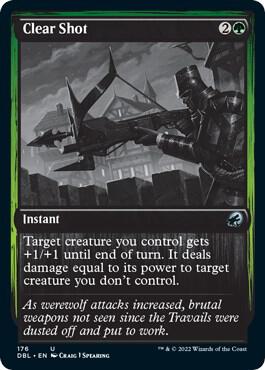 Clear Shot 176 card from Innistrad: Double Feature
