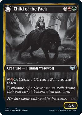 Child of the Pack 501 card from Innistrad: Double Feature