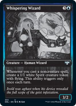Whispering Wizard 355 card from Innistrad: Double Feature