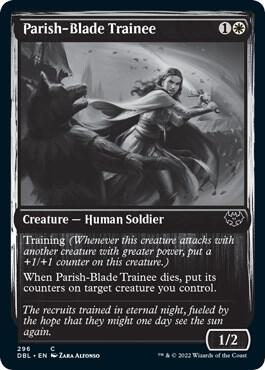 Parish-Blade Trainee 296 card from Innistrad: Double Feature