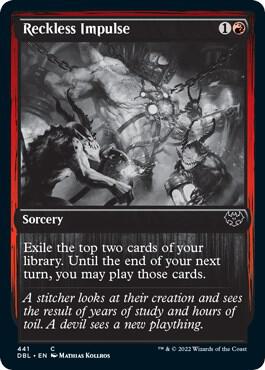 Reckless Impulse 441 card from Innistrad: Double Feature