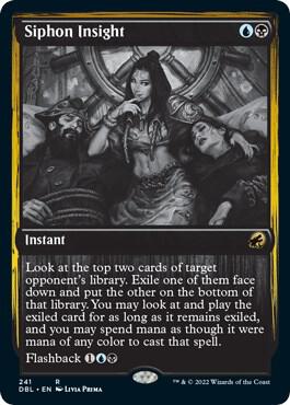 Siphon Insight 241 card from Innistrad: Double Feature