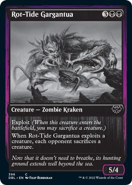 Rot-Tide Gargantua 396 card from Innistrad: Double Feature