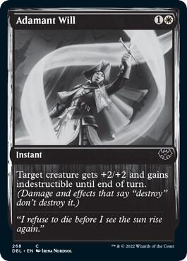 Adamant Will 268 card from Innistrad: Double Feature