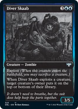 Diver Skaab 323 card from Innistrad: Double Feature
