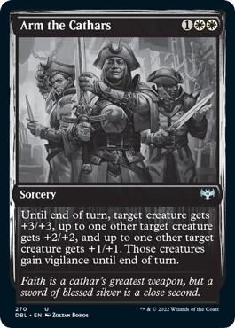 Arm the Cathars 270 card from Innistrad: Double Feature