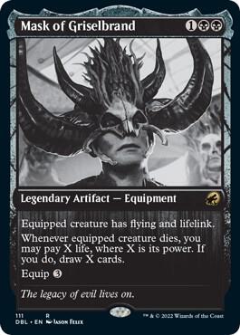 Mask of Griselbrand 111 card from Innistrad: Double Feature