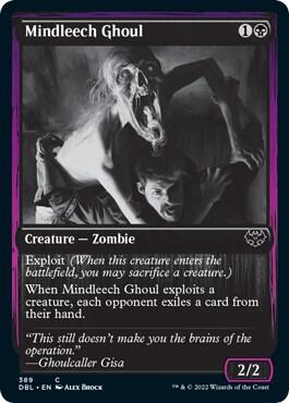 Mindleech Ghoul 389 card from Innistrad: Double Feature
