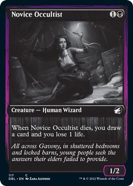Novice Occultist 117 card from Innistrad: Double Feature