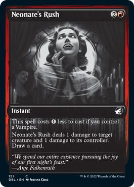 Neonate's Rush 151 card from Innistrad: Double Feature