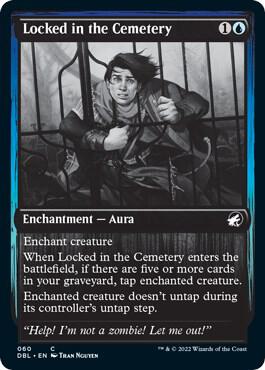 Locked in the Cemetery 60 card from Innistrad: Double Feature