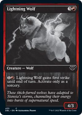 Lightning Wolf 435 card from Innistrad: Double Feature