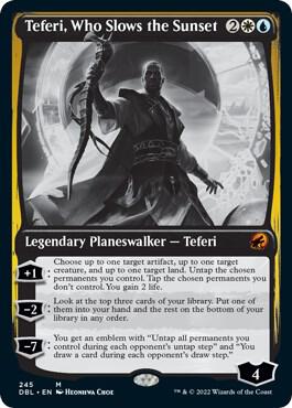Teferi, Who Slows the Sunset 245 card from Innistrad: Double Feature