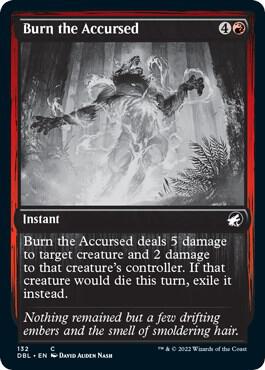 Burn the Accursed 132 card from Innistrad: Double Feature