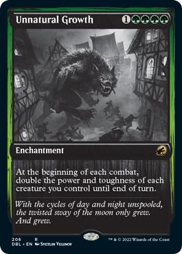 Unnatural Growth 206 card from Innistrad: Double Feature