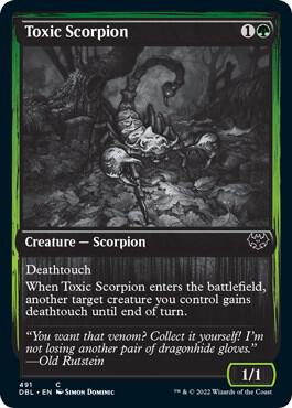 Toxic Scorpion 491 card from Innistrad: Double Feature