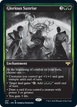 Glorious Sunrise 467 card from Innistrad: Double Feature