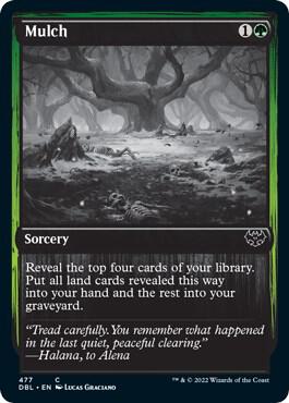Mulch 477 card from Innistrad: Double Feature