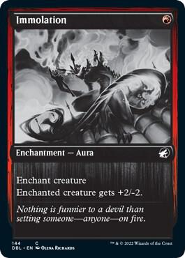Immolation 144 card from Innistrad: Double Feature