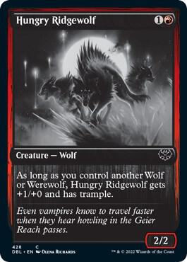 Hungry Ridgewolf 428 card from Innistrad: Double Feature