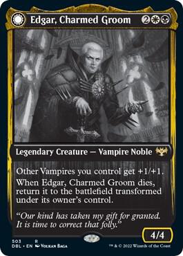 Edgar, Charmed Groom 503 card from Innistrad: Double Feature