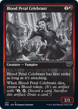 Blood Petal Celebrant 413 card from Innistrad: Double Feature
