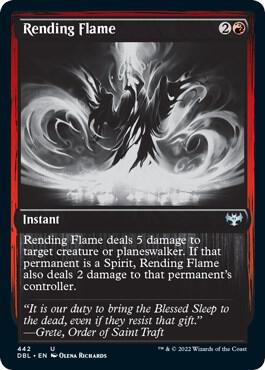 Rending Flame 442 card from Innistrad: Double Feature