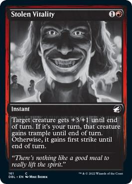 Stolen Vitality 161 card from Innistrad: Double Feature