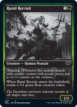 Rural Recruit 483 card from Innistrad: Double Feature