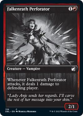 Falkenrath Perforator 136 card from Innistrad: Double Feature