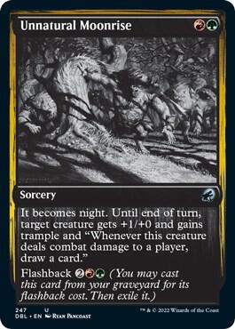 Unnatural Moonrise 247 card from Innistrad: Double Feature