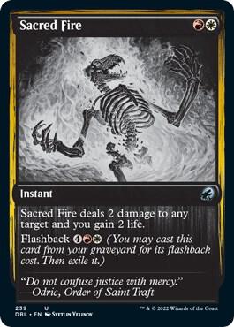Sacred Fire 239 card from Innistrad: Double Feature
