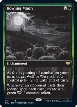 Howling Moon 471 card from Innistrad: Double Feature