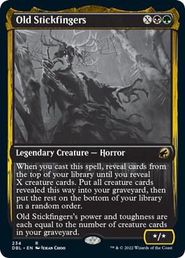 Old Stickfingers 234 card from Innistrad: Double Feature