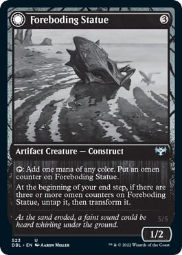 Foreboding Statue 523 card from Innistrad: Double Feature