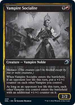Vampire Socialite 249 card from Innistrad: Double Feature