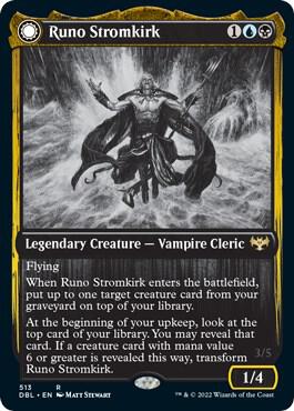 Runo Stromkirk 513 card from Innistrad: Double Feature