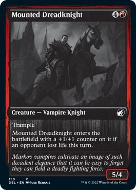 Mounted Dreadknight 150 card from Innistrad: Double Feature