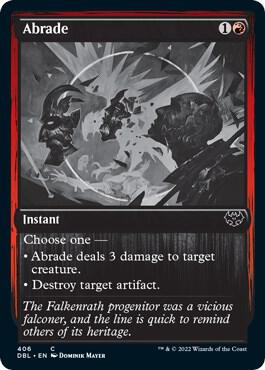 Abrade 406 card from Innistrad: Double Feature