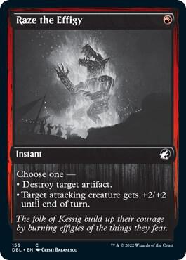 Raze the Effigy 156 card from Innistrad: Double Feature