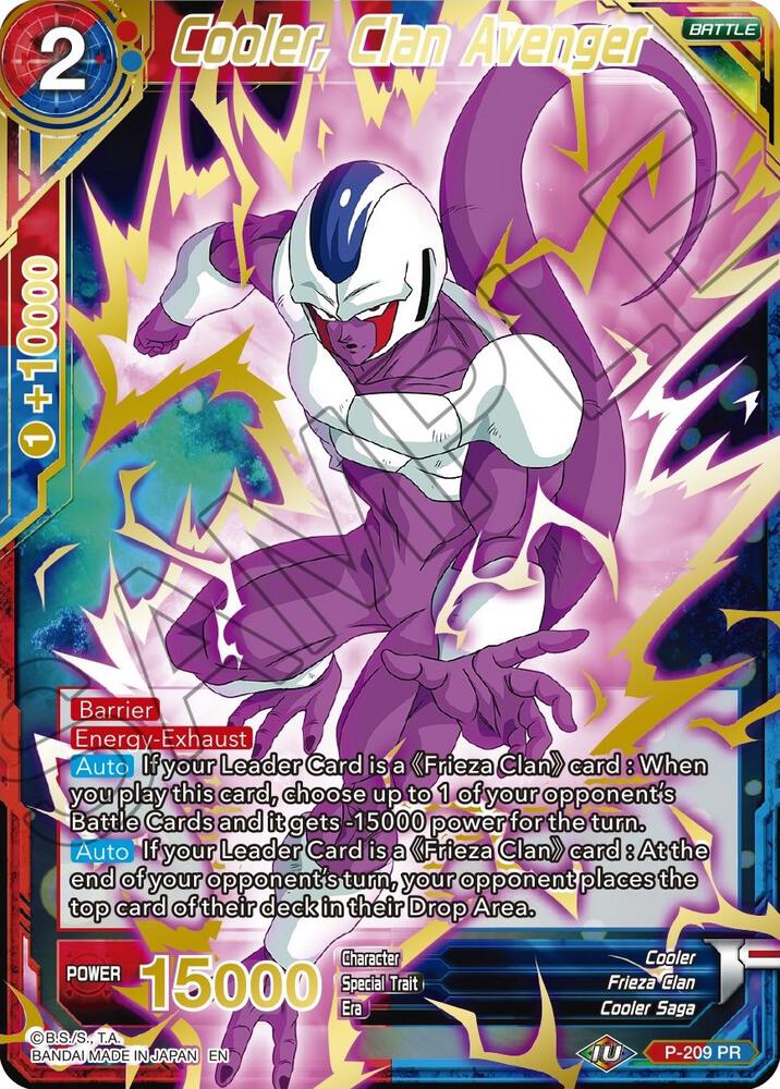 Cooler, Clan Avenger (Gold Stamped) P-209 card from Mythic Booster