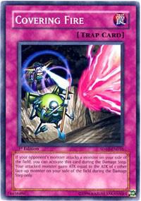 Covering Fire SD10-EN036 card from Structure Deck: Machine Re-Volt