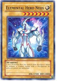 Elemental Hero Neos DP03-EN001 card from Duelist Pack 3: Jaden Yuki 2