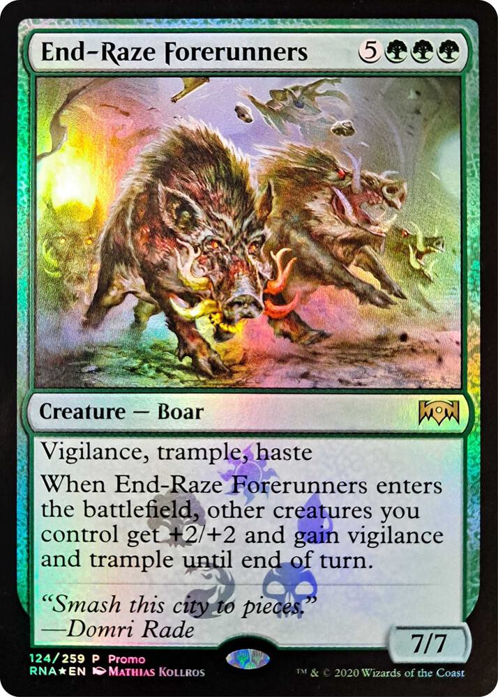 End-Raze Forerunners 124 card from Media Promos