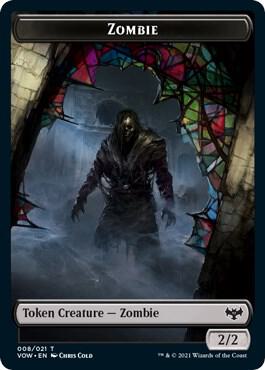 Zombie (008) // Boar Double-Sided Token 8 // 12 card from Innistrad: Crimson Vow