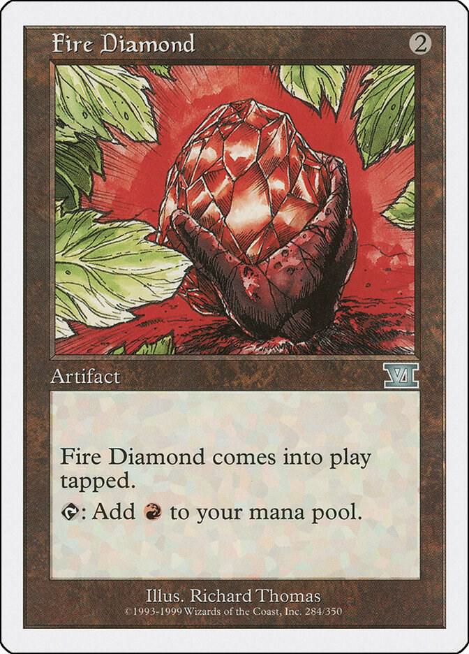 Fire Diamond 284 card from Classic Sixth Edition