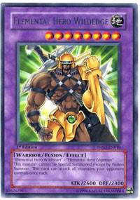 Elemental Hero Wildedge DP03-EN010 card from Duelist Pack 3: Jaden Yuki 2