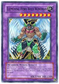Elemental Hero Wild Wingman DP03-EN011 card from Duelist Pack 3: Jaden Yuki 2